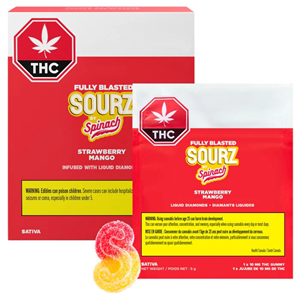 FULLY BLASTED STRAWBERRY MANGO GUMMIES 10pk